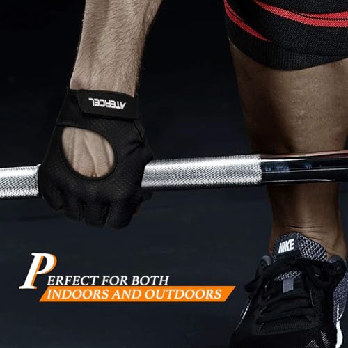 image for ATERCEL Weight Lifting Gloves Full Palm Protection, Workout Gloves for