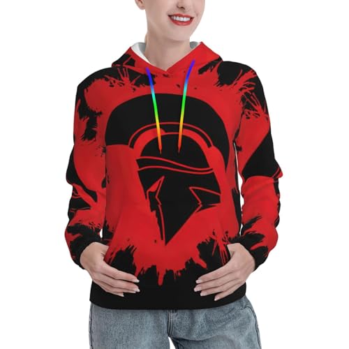 Sweat à capuche Spartan Warrior pour femme avec poche kangourou confortable