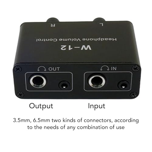Controlador de Volumen Estéreo GOWENIC, Alta Fidelidad para Estudio Casero o Práctica Musical, Carcasa de Aleación de Aluminio Negro miniatura 5