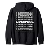 Minimalist City - United Kingdom Modern Liverpool Zip Hoodie