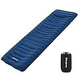 KingCamp Isomatte Outdoor Ultraleicht Isomatte Camping 11/14 cm Dicke Aufblasbare Schlafmatte Faltbar und Kompakt Kleines Packmaß gegen Feuchtigkeit und Kälte für Outdoor Wandern Zuhause 191 x 60cm
