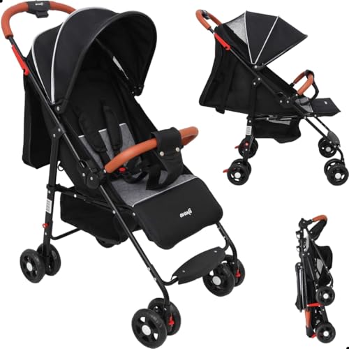 Carrinho De Bebê Compacto Vira Berço Até 15kg Dobrável - Benibee ...