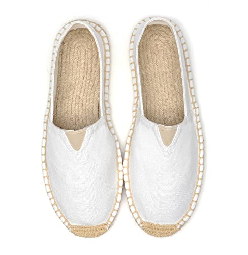 Image of Mintzice Men's Solid Comfortable Slip on Canvas Espadrilles Flat