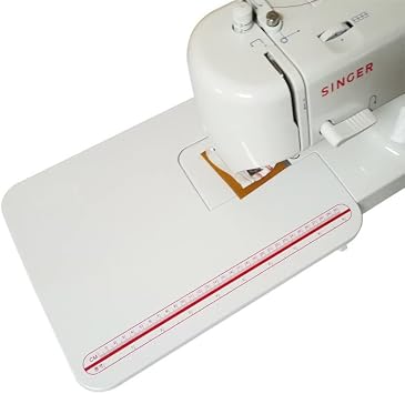 Extendable Table for Singer 8280/1507 Sewing Machine - Adjustable Extension Plate Plastic Wide Expansion Board with Folding Legs