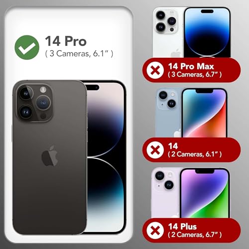 Image of Kratos Soft Silicone Case Cover Compatible with iPhone 14 Pro - Everyday Comfort Protection, Wireless Magnetic Charging Case with Raised Edge Camera & Screen Protection, Shock-Resistant Design
