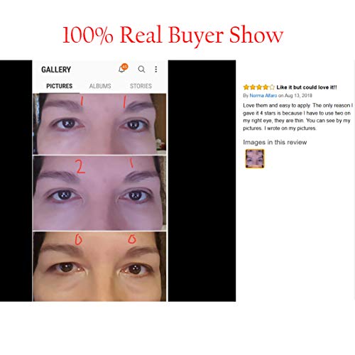 Natural Invisible Fiber Single Side Sticky Eyelid Tape Stickers - Instant Eyelid Lift Without Surgery - Perfect For Saggy, Hooded, Droopy, Uneven, Mono-Eyelids #TOP1