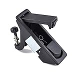 Carkio MS606-2 Compression Latch Lock Trigger Plane Without Lock Core Zinc Alloy Compatible with RV, Trailer, Marine, Industrial, Electric Power, Black (Pack of 1)