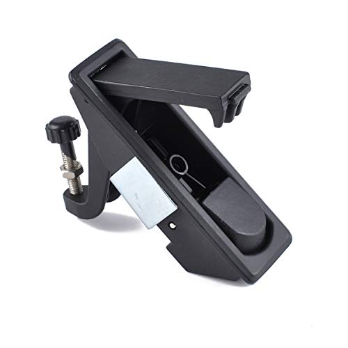 Carkio MS606-2 Compression Latch Lock Trigger Plane Without Lock Core Zinc Alloy Compatible with RV, Trailer, Marine, Industrial, Electric Power, Black (Pack of 1)