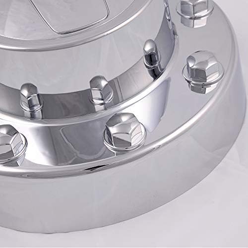 Miniatura 3 de G-PLUS Tapacubos centrales cromados para rueda trasera de camión de 1 tonelada compatibles con Dodge Ram 3500 2011-2016, 2 unidades
