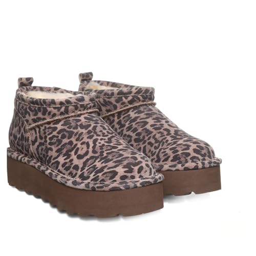 Bearpaw Retro Super Shorty Women's Boots - 3051w Leopard - 7 Medium