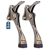 Gotega Door Stopper, 1/2/4 Packs Kickdown Door Stop with One Touch Adjustable Height and Rubber Tip,