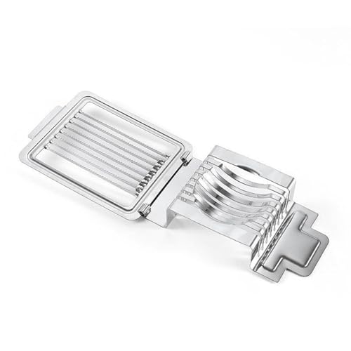 JANGJANG Multi-Purpose Egg Slicer, Stainless Steel Cutter for Hard Boiled Eggs, Quick and Even Slicing Gadget Perfect for Salads and Meal Prep