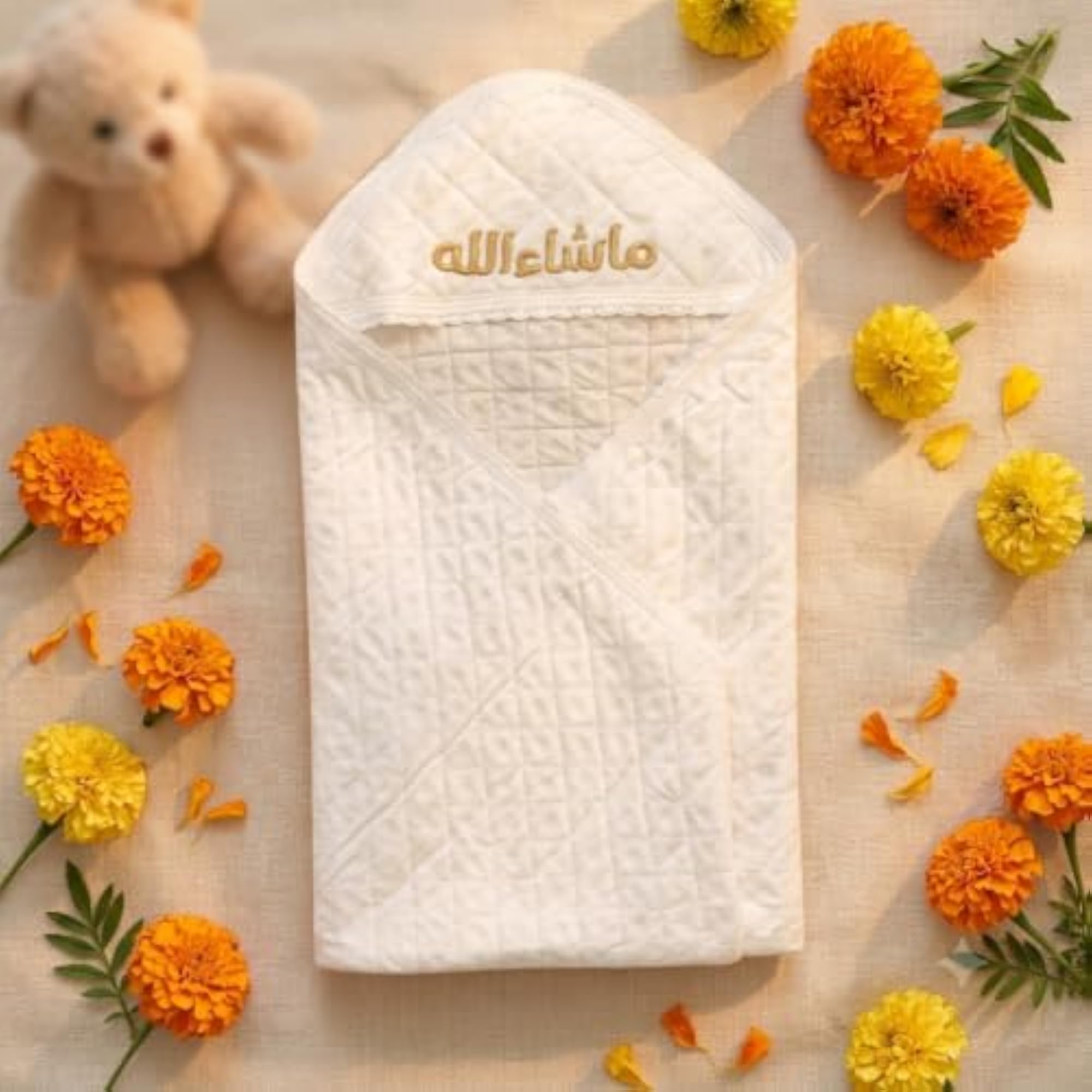 MashaAllah Baby Swaddle with Hood