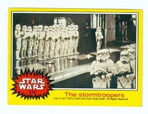 Star Wars card #173 1977 Topps The Stormtroopers