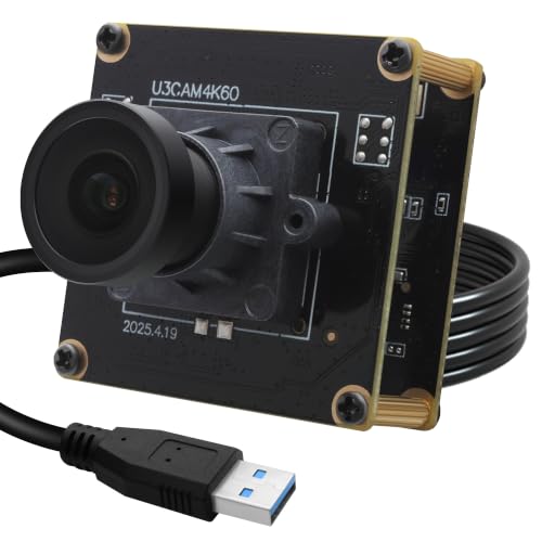 SVPRO Modulo fotocamera USB 3.0 4K 60fps Webcam Board con sensore IMX678, fotocamera per computer UVC grandangolare a 120°, Plug & Play per stampanti Lightburn e 3D, compatibile con Windows/Linux