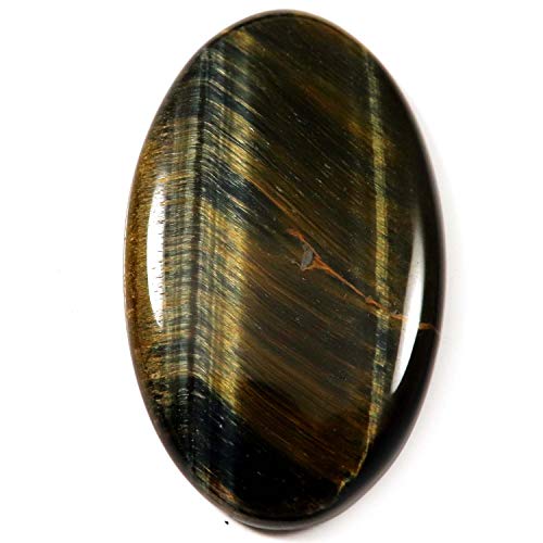 Œil de tigre bleu naturel ovale, la solution cabochon 59,85 ct pour sertissage réussi