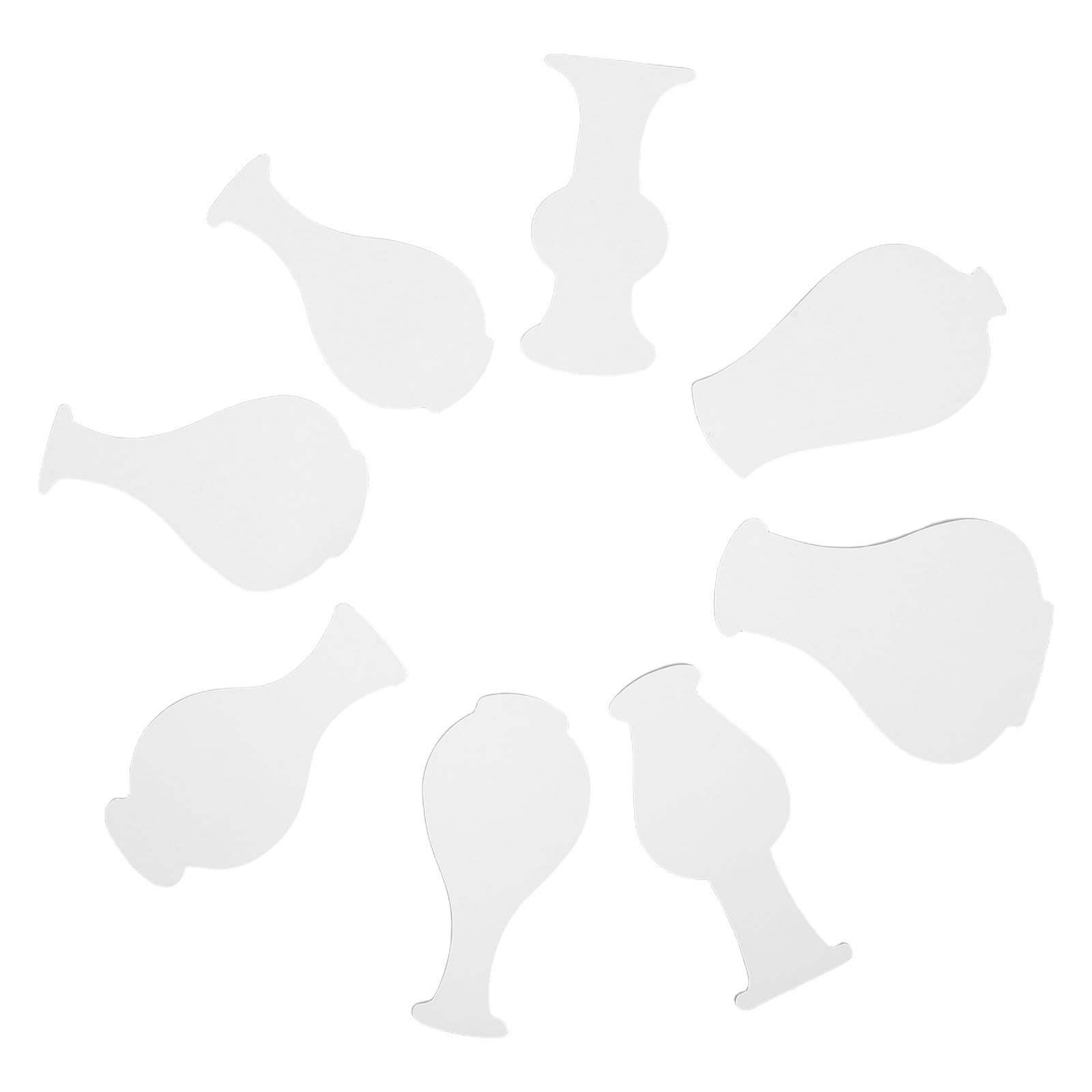 Hemobllo 16Pcs Chinese Style DIY Vase Shaped Painting Stencils for Kids Craft Sturdy Cardboard Drawing Templates for Home Decoration and Family Activities