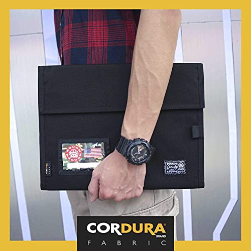 Rough Enough Expanding File Document Folder Bag Accordian File Organizer Accordion Filing Folders Case Portable Portfolio For School Office Travel In Black Cordura #TOP5