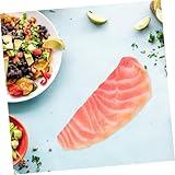 Beaupretty Lebensechte Künstliche Lachsscheibe Dekoration Realistische Modell für Restaurant Home Fotorequisit Aquarium Geeignet