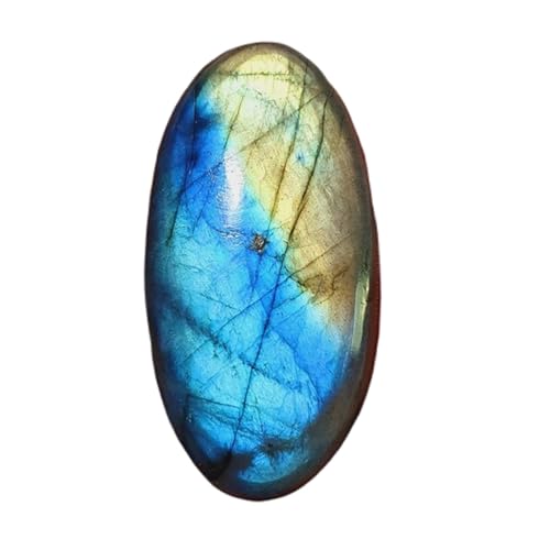 Labradorite naturelle cabochon 42x21x7mm pour bague pendentif collier