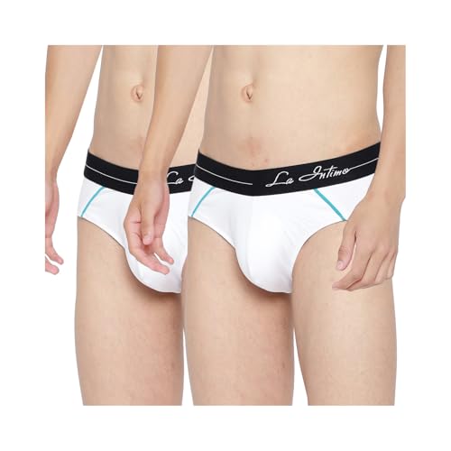 Image of La Intimo Cotton Power Solid Brief for Men Innerwear | Antimicrobial Underwear for Men