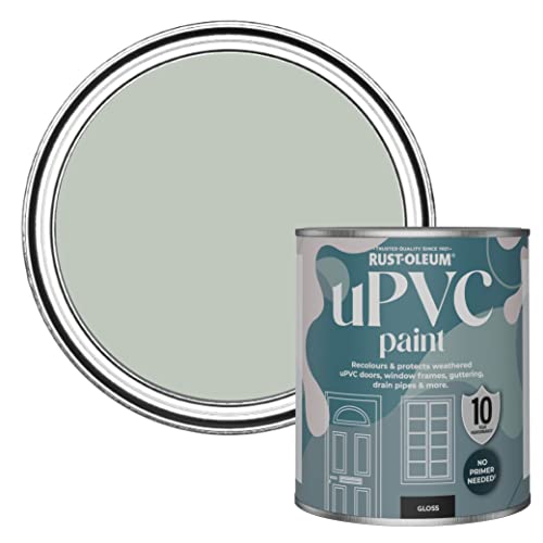 Rust-Oleum Green uPVC Door and Window Paint In Gloss Finish - Chalk Green 750ml
