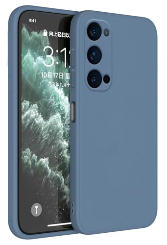 Topme Funda para OPPO Reno4 Pro 5G (6.55' Inches) Carcasa Caja Case Estuche, Funda Protectora de Piel de Silicona TPU - Lavanda Gris