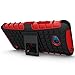 Sophmy Hybrid Dual Layer Armor Protective Case Cover with Kickstand red