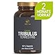 VITACTIV Tribulus Terrestris 1500 mg - 240 Kapseln Vegan - Tribulus Extrakt Hochdosiert, 90% Saponin – Mit Zink, plus L-Arginin, Maca, Ginseng, Vitamin B6