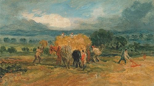 Cuadro sobre lienzo de pintura famosa de cosecha para dar calidez al hogar 60x90