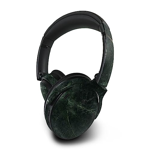 Image of MightySkins Skin Compatible with Bose QuietComfort 45 Headphones - Green Marble | Protective, Durable, and Unique Vinyl Decal wrap Cover | Easy to Apply, Remove, and Change Styles | Made in The USA