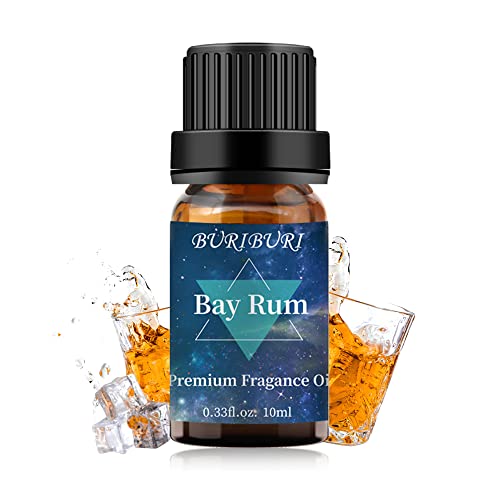 Buriburi Bay Rum Fragrance Oil Aromatherapy Essential Oil 10Ml For Diffuser, Soap Making Candle Making (Bay Rum) #TOP21