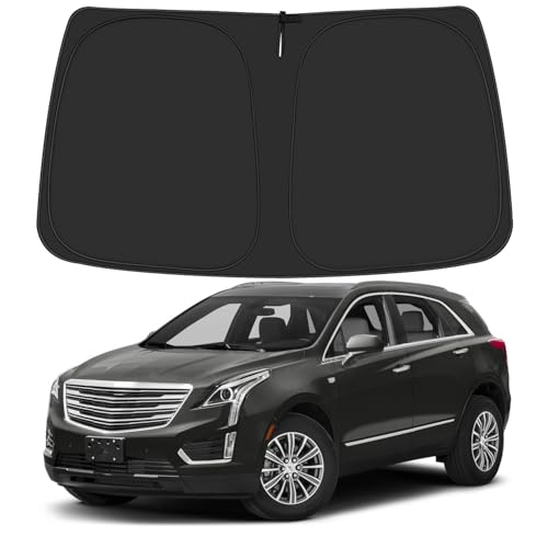 ULROLIT Windshield Sun Shade for 2017-2025 Cadillac XT5 Accessories, Foldable Window Sunshade Sun...