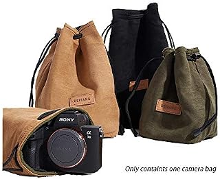 BEIYANG Drawstring Bag Mirrorless Camera Case, Waterproof DSLR Bag Soft Portable Lens Case
