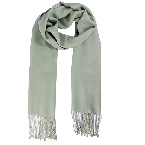 Cachecol Echarpe Lenço Pashmina Manta Xale Lisa Moda (Verde Oliva)