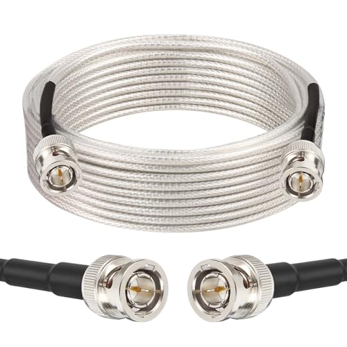 Image of XRDS -RF SDI Cable 35FT, Flexible 3G /6G HD-SDI Cables, 75 Ohm RG179 Extension Cable with Heavy Duty BNC to BNC Male Connector for Surveillance Camera System Cables CCTV /DVR /TV