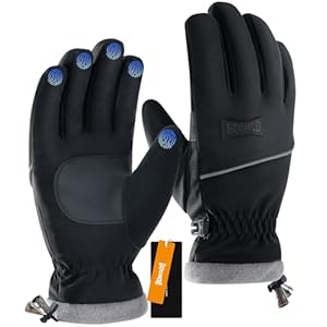 GOUNOD Winter Gloves for Women Men,Thermal Insulated Waterproof Windproof Cold Weather Gloves,Touch Screen Compatible,Non-Slip Grip,Great for Running,Driving,Cycling,Hiking