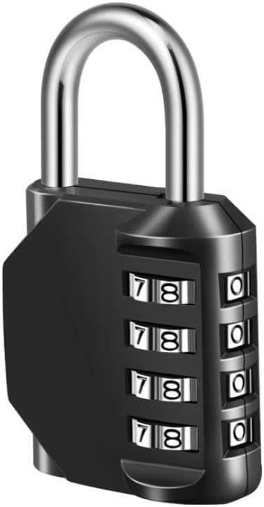 Cerradura de combinación, candado de combinación de 4 dígitos para la escuela, gimnasio, casillero deportivo, valla, caja de herramientas, estuche,