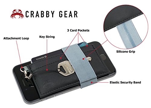 Crabby Gear - Front Pocket Wallet - Minimalist Wallet - Leather, Mammoth, One Size, Card Case Wallet