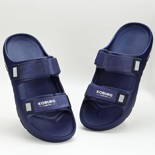 Image of KOBURG Nexa Sandals for Men| Stylish Trending | Comfortable | Super soft | Lightweight | EVA Sole | Casual Sandals | Slippers | Flip Flops for Men KF-464