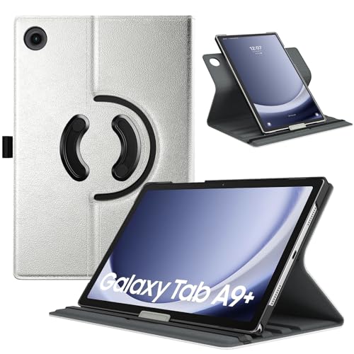 TiMOVO Funda giratoria Compatible con Samsung Galaxy Tab A9+/A9 Plus de 11 Pulgadas 2023 SM-X210/X216/X218, Soporte Giratorio de 90 Grados, Funda Protectora automática para Dormir y Despertar para