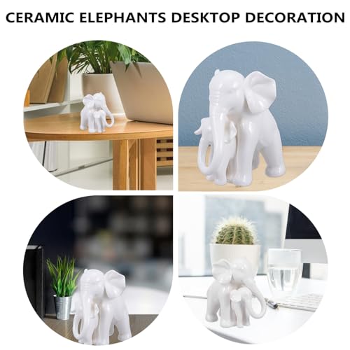 Statue réaliste d'éléphant en céramique pour stimuler l'imagination des enfants