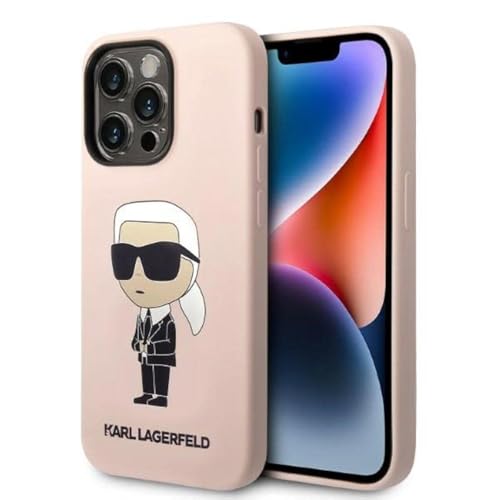 Karl Lagerfeld KLHMP14XSNIKBCP Coque Rigide en Silicone pour iPhone 14 Pro Max 6