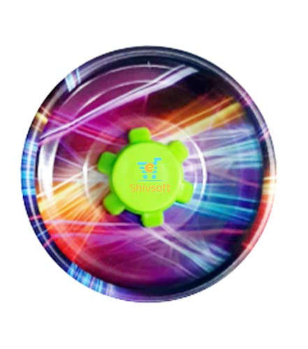 Shivsoft Fine Quality High Gloss high Speed Metal YoYo Spiner Toy (1 pcs) (Assorted Printed Design) Make in India - Image 2 thumbnail