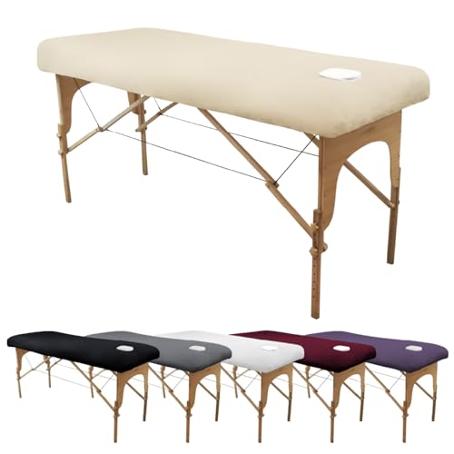 Vivezen - Drap housse de protection en éponge pour table de massage - Confort Plus - Plusieurs coloris