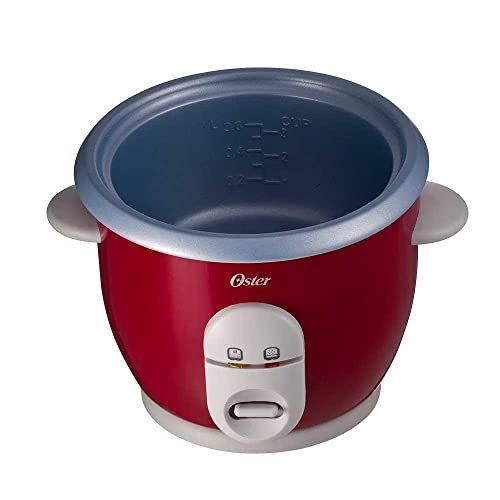 Panela de Arroz Oster Facile 127V Vermelha 0,6 Litros com Tampa de Vidro