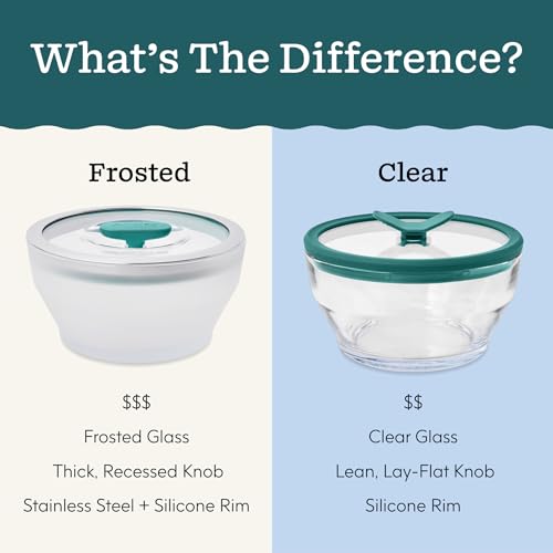 Anyday 4-Cup Microwave Cookware & Glass Container with Glass Lid, Plastic-Free Shallow Food Storage | Stackable Airtight Steamer with Vented Lid for Microwave-Safe Reheating, Steaming Vegetables by Anyday - Image 8