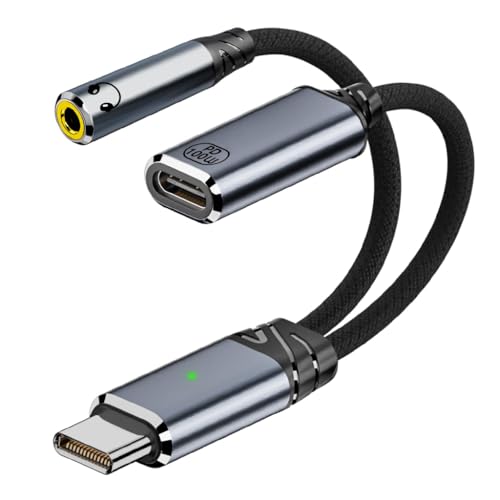 Image of Verilux 2 in 1 Multi USB C Splitter with PD 100W USB C Charging & 3.5mm