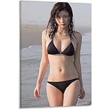 小倉ゆうか写真セクシー水着壁の絵ビキニ (10) 印刷 ポスター キャンバス ウォールアート 画像 絵画 現代 芸術 壁の絵 け ソファの背景絵画12x18inch(30x45cm)