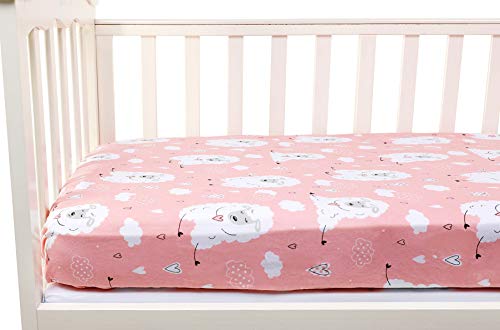 BabyBless Organic Jersey Cotton Crib Sheet Set #TOP17